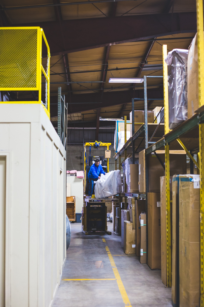 Interior of warehouse